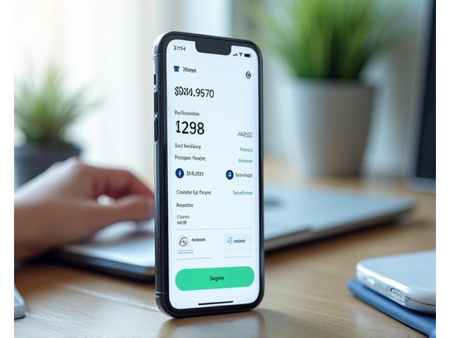 Aplicación de gestión de finanzas personales en un smartphone
